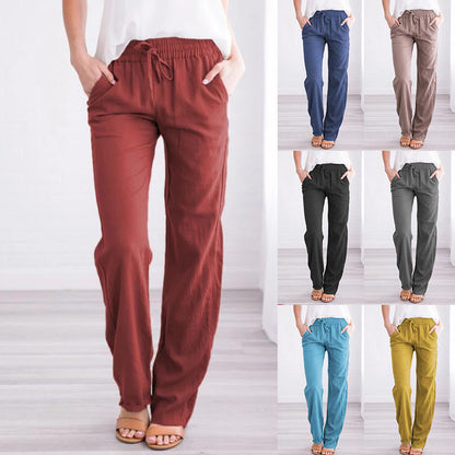 Women's Loose Comfy Linen-cotton Pants