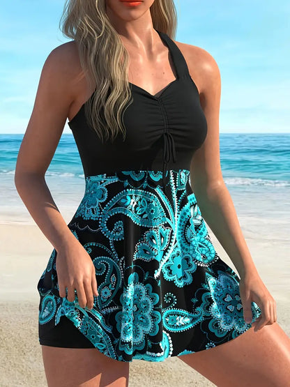 👙Strap Top & Fitted Swim Shorts Separable Swimsuit