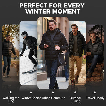 Men's Windproof Padded & Hooded Jacket