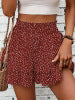 Solid Color Stretch Waist Layered Short Skirt