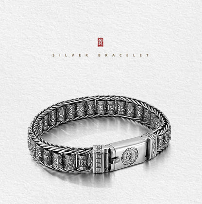 Six Character Truth-Prayer Wheel Bracelet⛓️