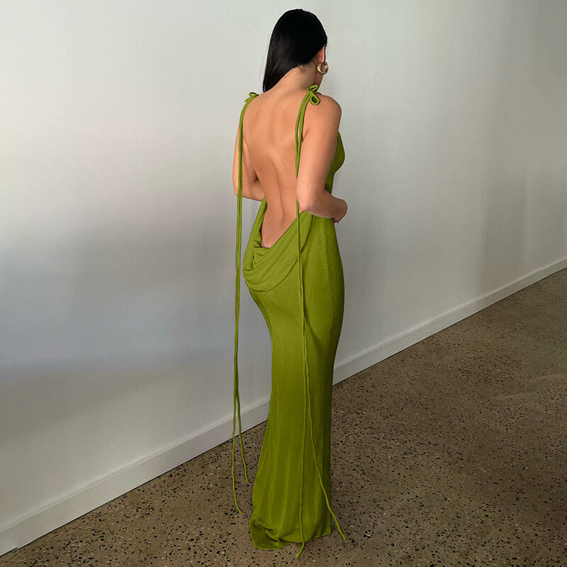 🔥Last Day Sale 49%🔥Serenity Backless Maxi Dress（Buy 2 free shipping）