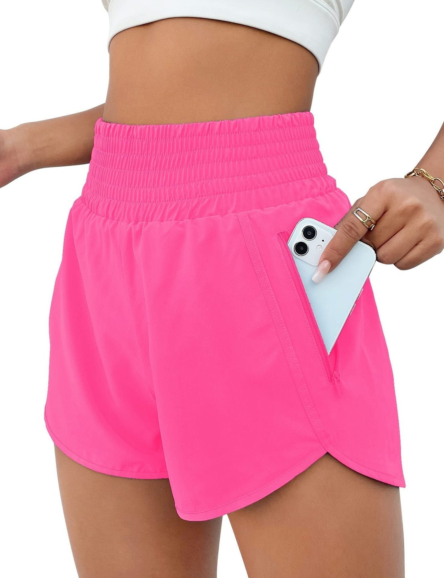 Women's Athletic Shorts High Waisted Running Shorts