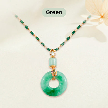 🔥2026 HOT SALE🔥 Hetian Jade Peace and Blessing Necklace