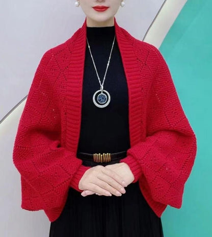 🔥Hollow Out Knitted Shawl Coat