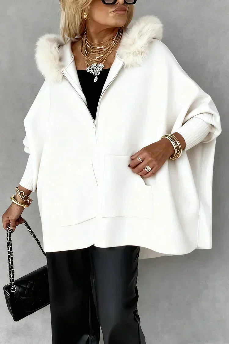 💥🎁Women Fur Collar Solid Color Casual Jacket