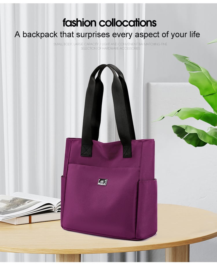 Large Capacity Waterproof Multi Pocket Nylon Shoulder Bag👜