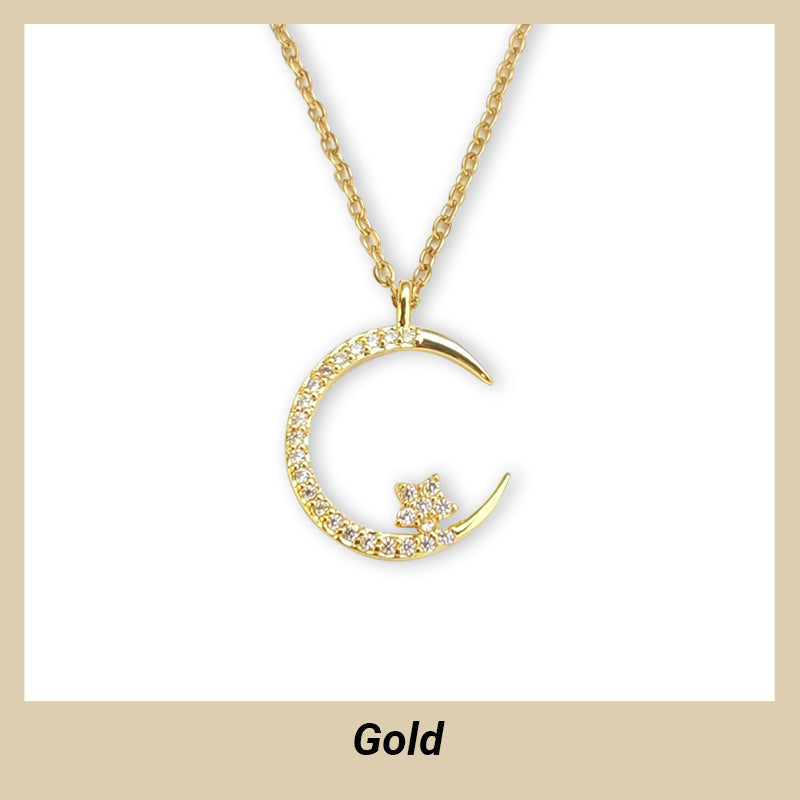 🔥New Year Gift For Women💕Bright Night: Moon Star Necklace🌙✨