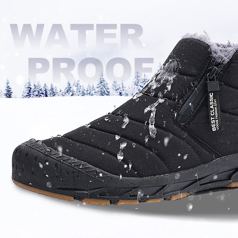 Winter Warm Faux Fur Lined Waterproof Outdoor Snow Boots