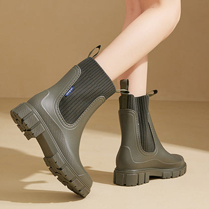 Waterproof Non-Slip Thick Sole Mid-Calf Boots