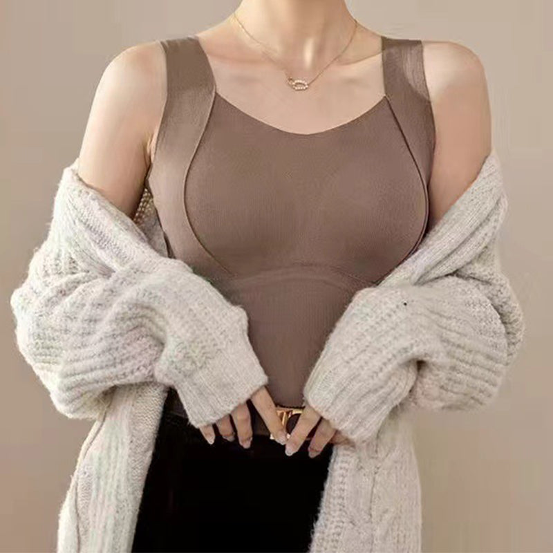 🌟Thickened Warm Tank Top with Shelf Bra