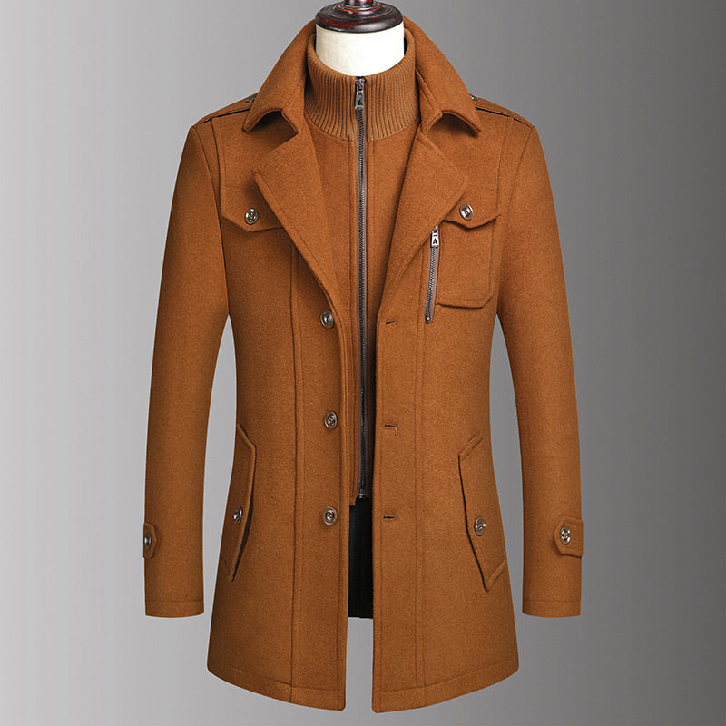 Men's Business Tweed Coat