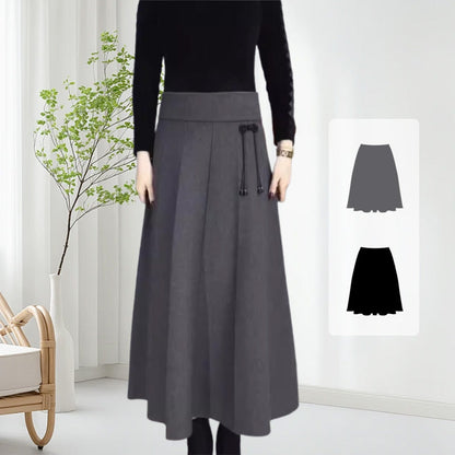 🔥Christmas Hot Sale 64% OFF 🎁Women’s Elastic High Waisted Thick Long Skirt