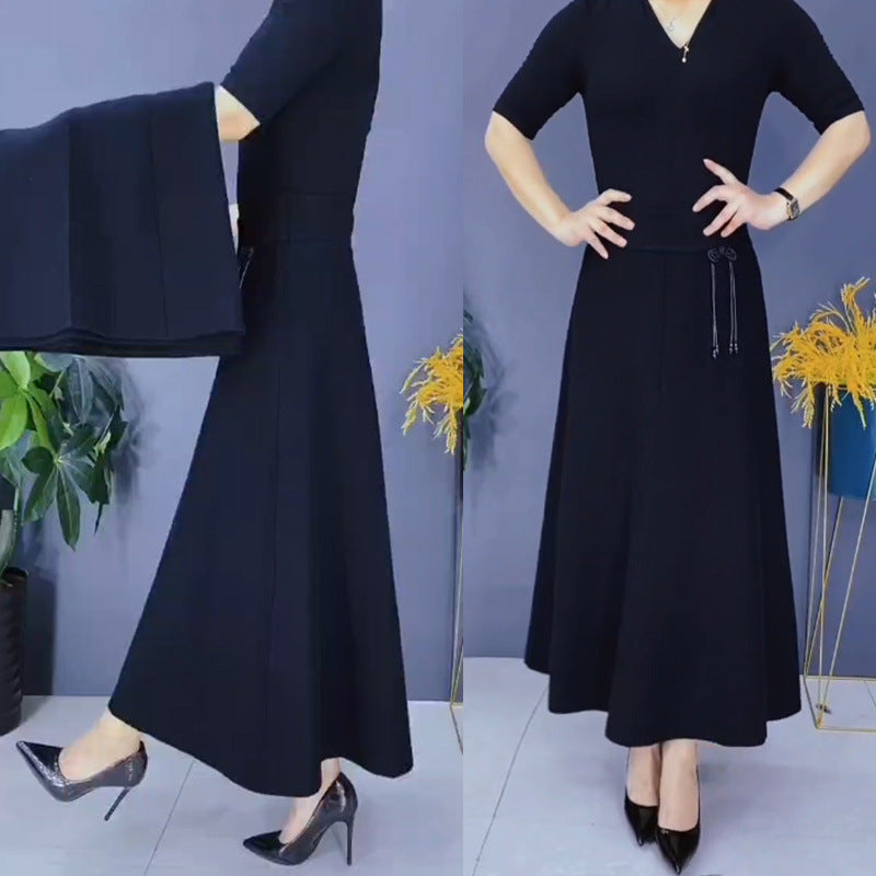 🔥Christmas Hot Sale 64% OFF 🎁Women’s Elastic High Waisted Thick Long Skirt