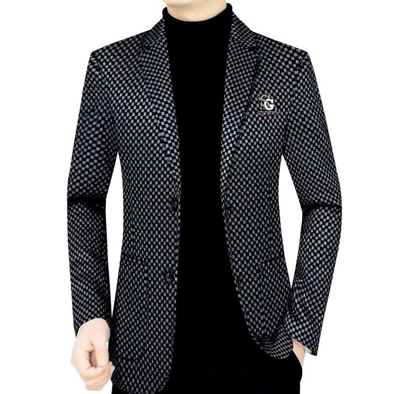 💖Men's Slim-fit Casual Suit Jacket【Comfortable and warm】