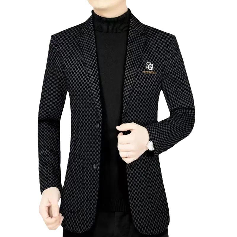 💖Men's Slim-fit Casual Suit Jacket【Comfortable and warm】