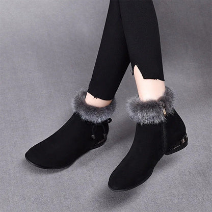 Fashionable Warm Thick And Non-slip Ankle Boots For Women