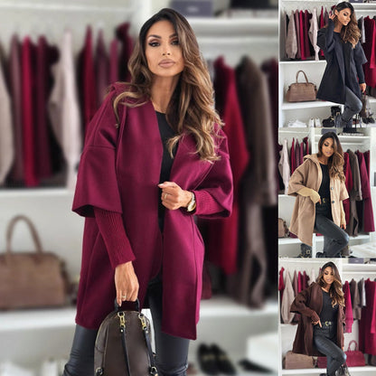 🎄 New for Christmas 💖Women's Fashion Solid Color Loose Hooded Coat