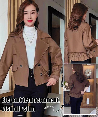 Korean Style Short Fashion Trench Coat