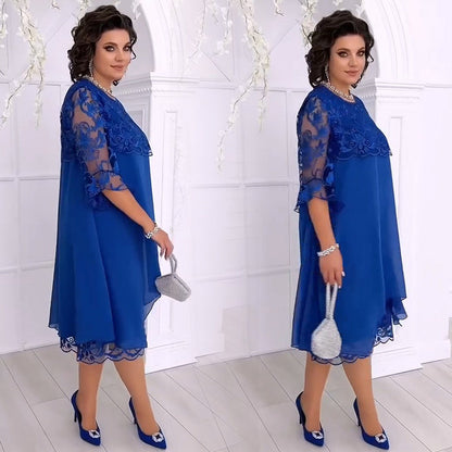 💗Sheer Breeze Layered Lace Dress