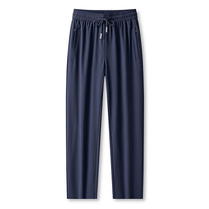 Ice Feel Quick-Dry Athletic Pants – Cooling Fabric, Loose Fit & Moisture-Wicking (M–4XL) 🌿👖