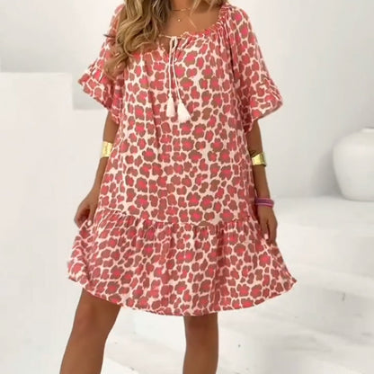 Women's Elegant Loose Short Sleeve Dress👗