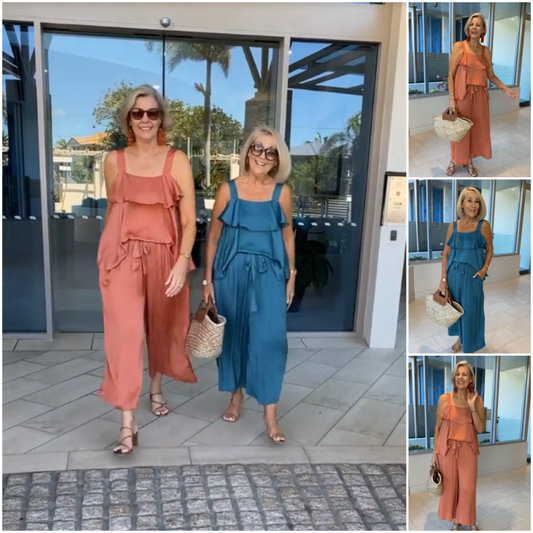 🌸 Women's Casual Loose Flowy Two-Piece Suit