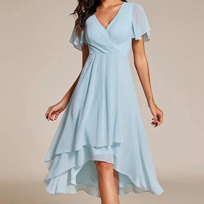 🎉Summer New Arrivals👗Women's Wrap V-Neck Midi Dress