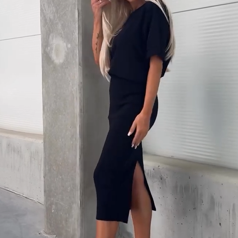 💕Loose Top & Tight Midi Dress Set