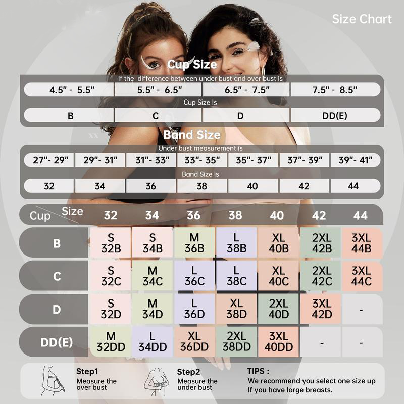 💜 Womens Comfortable Wireless Bras Push Up Bralettes Seamless Tshirts Bras Deep V Everyday Bras