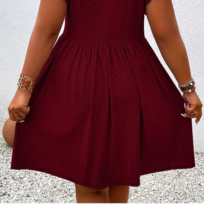 👗 Women's V-Neck Ruffle Trim Dress – Flattering, Soft & Perfect for Any Event 🌸