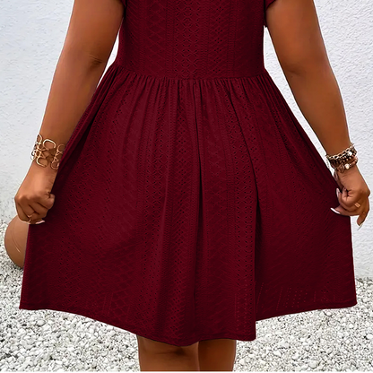 👗 Women's V-Neck Ruffle Trim Dress – Flattering, Soft & Perfect for Any Event 🌸
