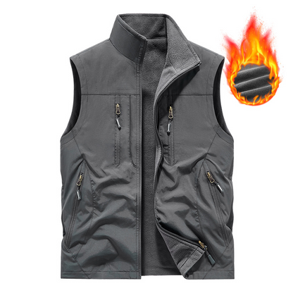 🔥🧥Men's Oversized Sleeveless Vest Jacket With Pockets