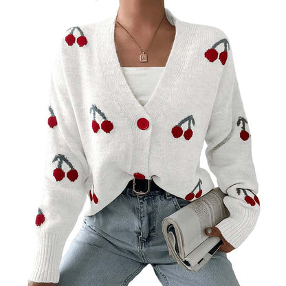 Women’s Casual Sweet Cherry Cardigan🍒