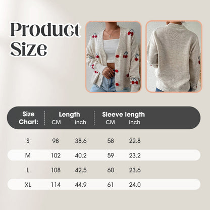 Women’s Casual Sweet Cherry Cardigan🍒