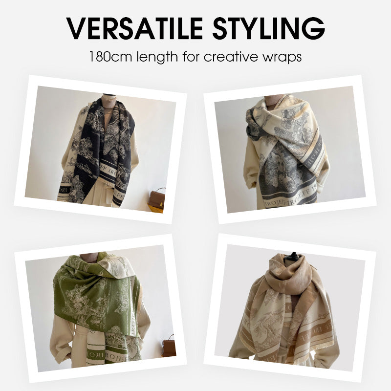 Artistic Patterned Warm Scarf