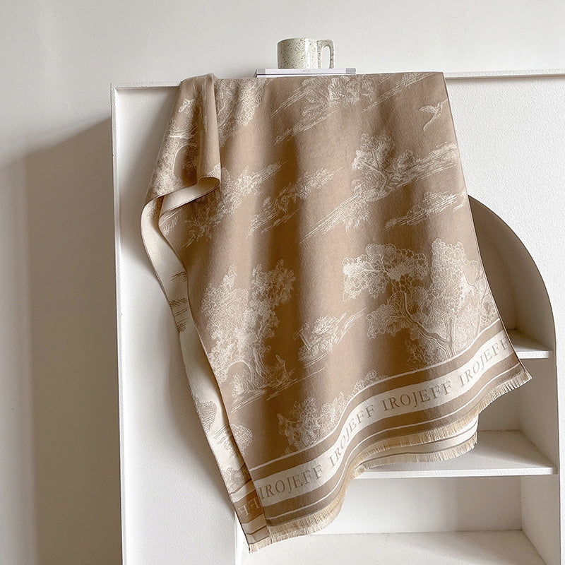 Artistic Patterned Warm Scarf