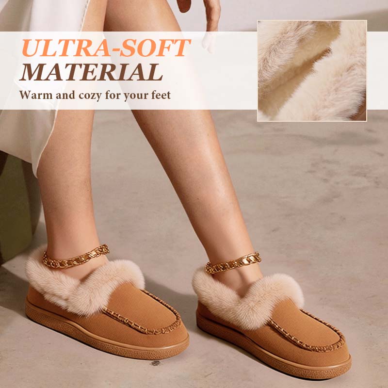 🍂Fuzzy Closed Back Slippers for Women
