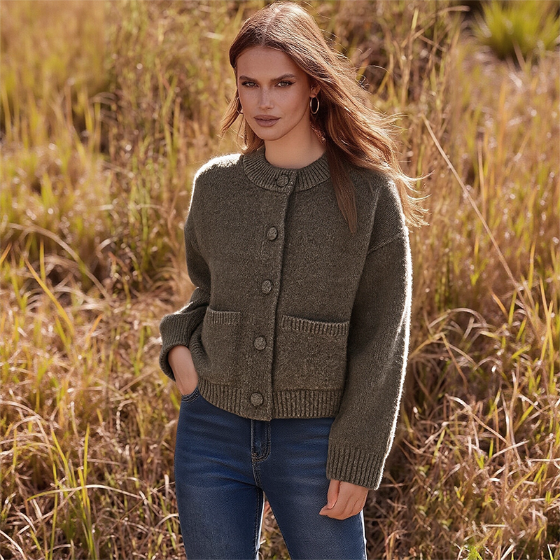 CozyElegance Knit Cardigan – Soft Warmth, Effortless Style for Every Season