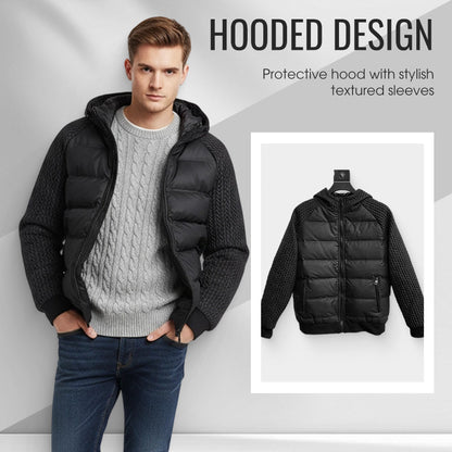 Men's Windproof Padded & Hooded Jacket