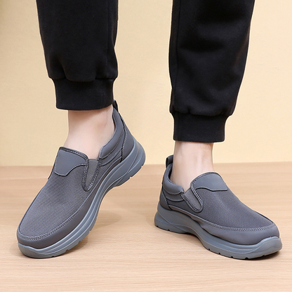 👟 Men's Orthopedic Breathable Slip-On Sneakers - Arch Support with Memory Foam Insoles for All-Day Comfort 🏃‍♂️💨