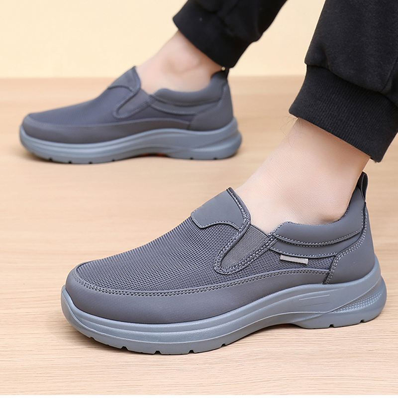 👟 Men's Orthopedic Breathable Slip-On Sneakers - Arch Support with Memory Foam Insoles for All-Day Comfort 🏃‍♂️💨
