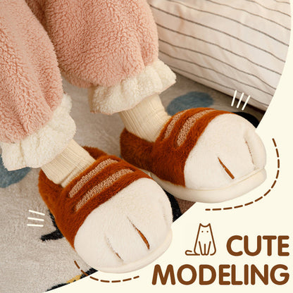 Cozy Cat Paw Slippers - Soft & Warm