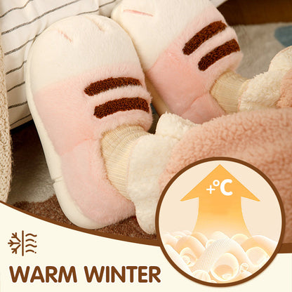 Cozy Cat Paw Slippers - Soft & Warm