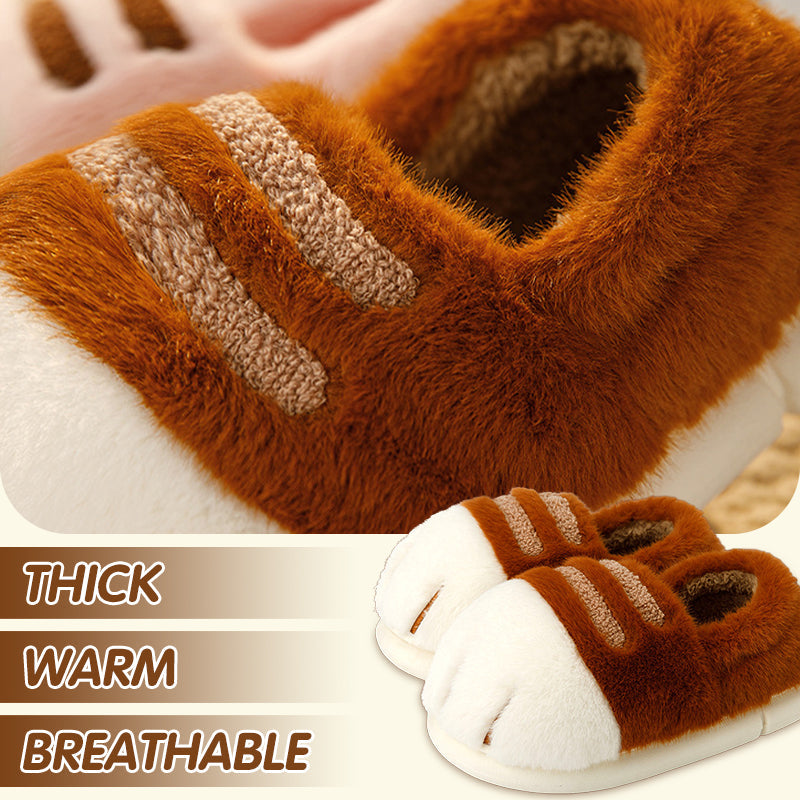 Cozy Cat Paw Slippers - Soft & Warm