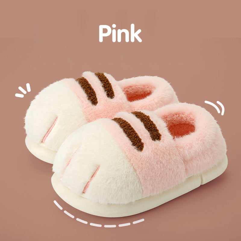 Cozy Cat Paw Slippers - Soft & Warm