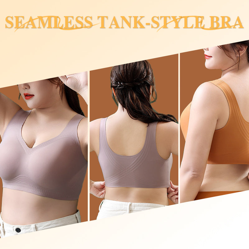 Breathable Soft Seamless Tank-Style Bra
