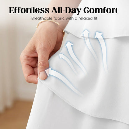 🎁Women's Elegant Layered Ruffle Sleeve Dress – Effortless Style for Every Occasion💃