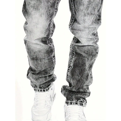 📢📢BIG SALE !!⏰Men's Fashion Creative Stretch Denim Jeans,Minimalist Style Suitable For Summer, Emo Style