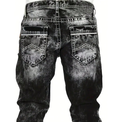 📢📢BIG SALE !!⏰Men's Fashion Creative Stretch Denim Jeans,Minimalist Style Suitable For Summer, Emo Style